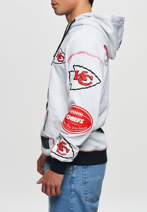 Actual product image Recovered Re:covered Fleece Hoody - INK DYE Kansas City Chiefs - XXL (XXL)