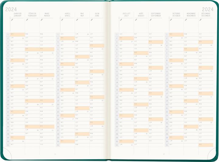 Produktbild Rhodia Webplanner (A5, Harter Einband, Französisch, Englisch)