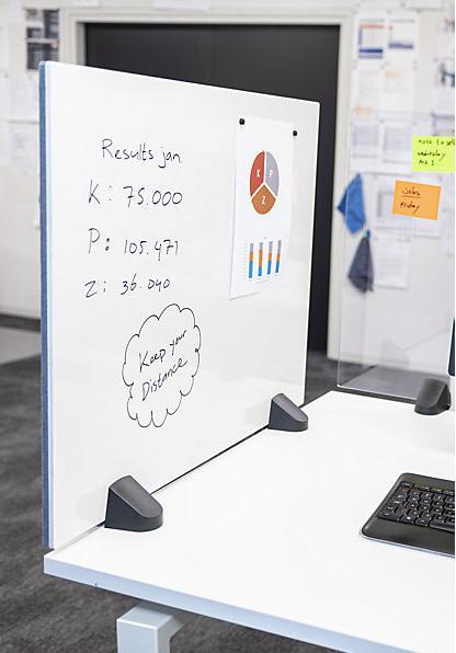 Produktbild smiT Tischtrennwand für Einzelarbeitsplatz
