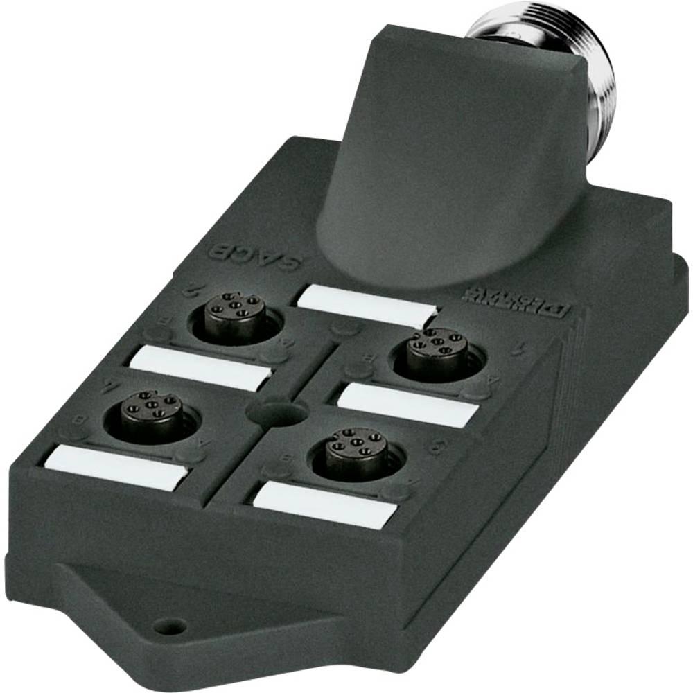 Phoenix Contact Scatola sensori/attuatori SACB-4/ 8-M23 180, Cavo + Spina elettrica, Verde