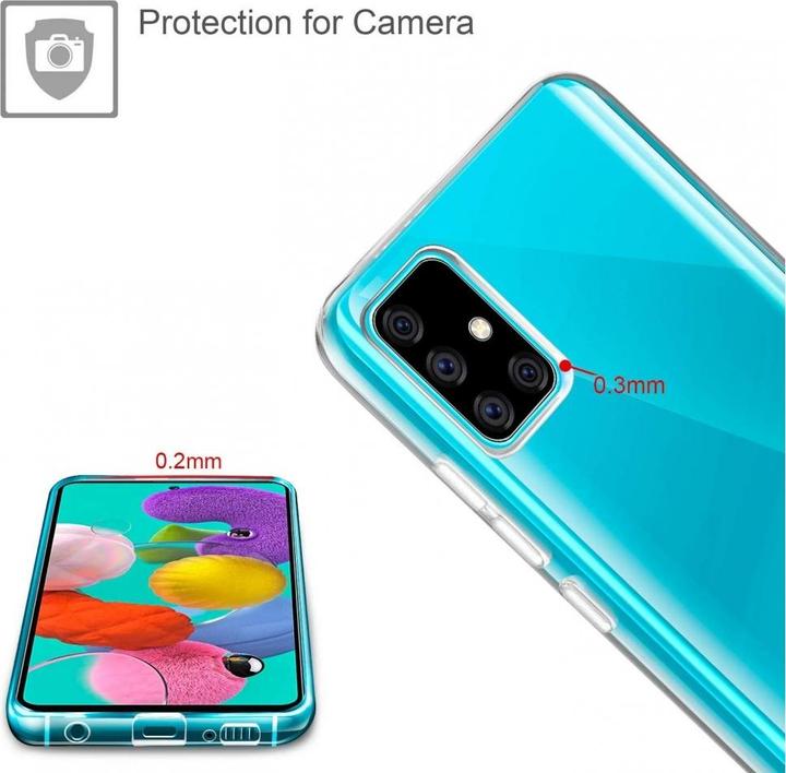 Actual product image Screenguard Samsung Galaxy A51 4G Flexible TPU Clear Case (Samsung Galaxy A51)