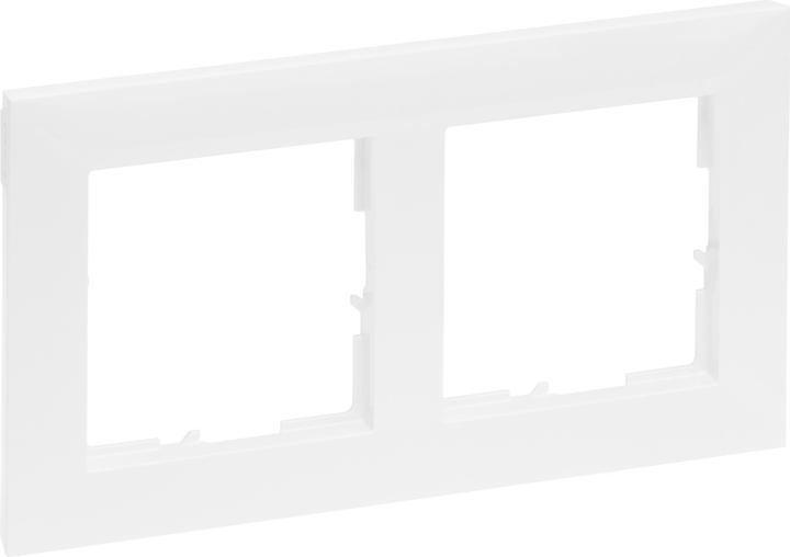 Actual product image Legrand SEANO 2-gang frame in 765172 in the ultra white colour version
