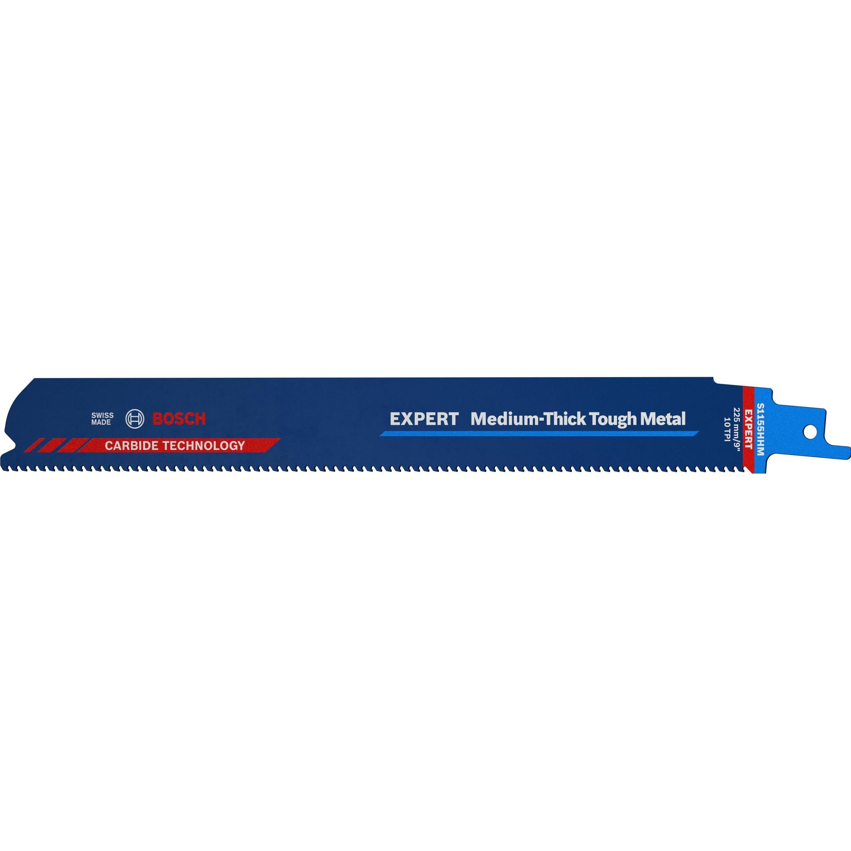 Bosch Professional Zubehör, Sägeblatt, EXPERT ‘Medium-Thick Tough Metal’ S 1155 HHM Säbelsägeblatt, 10 Stück