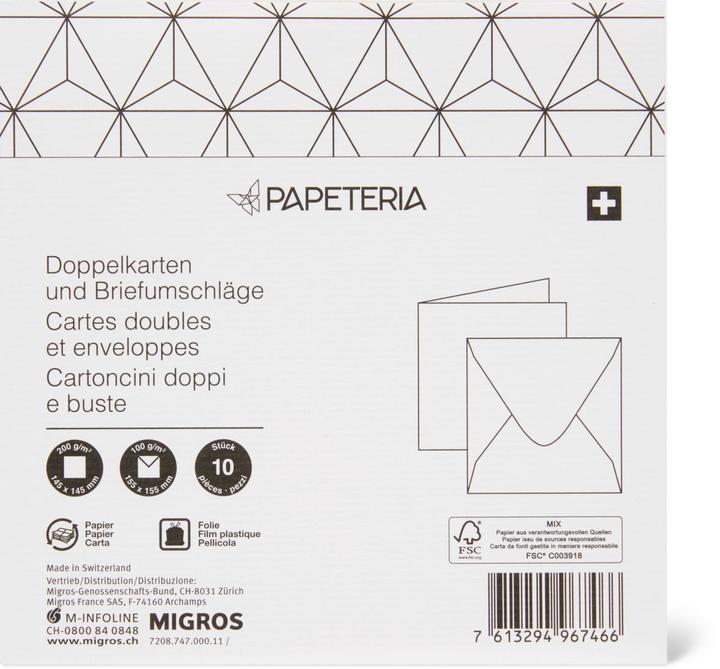Actual product image Papeteria Double tickets (14.5 x 14.5 cm, 10 x)