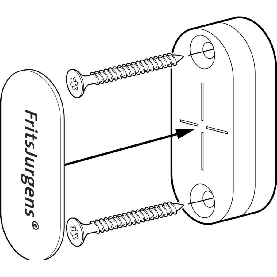 FritsJurgens, Türbeschlag + Scharnier, Haltemagnet Flush