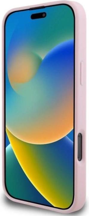 Produktbild Guess GUHMP16XPGPYSP iPhone 16 Pro Max różowy/pink HC MagSafe PU Peony Script (Apple iPhone 16 Pro Max)