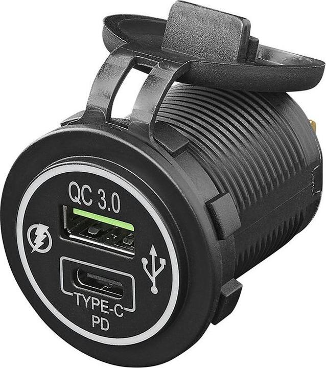 Produktbild ProPlus USB-Schnellladegerät Einbau Typ A + C 2-fach 12/24V 3A