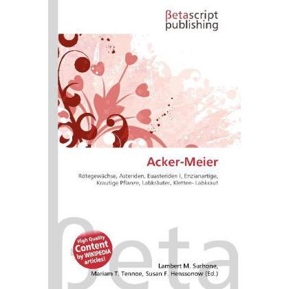 Acker-Meier, Fachbücher