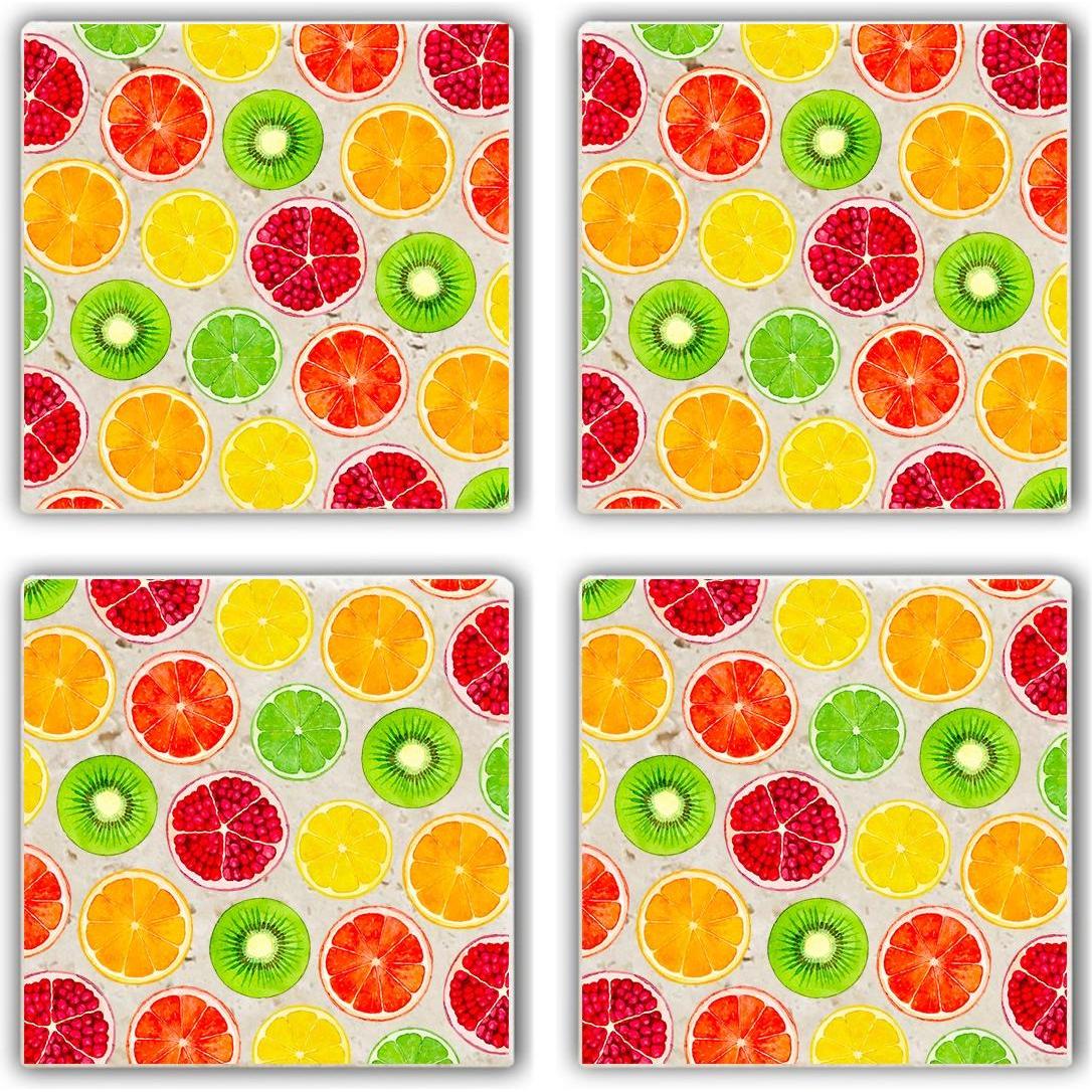 Hermia, Sottobicchiere + Sottopentola, Ty (4 x, Sottobicchiere in vetro)