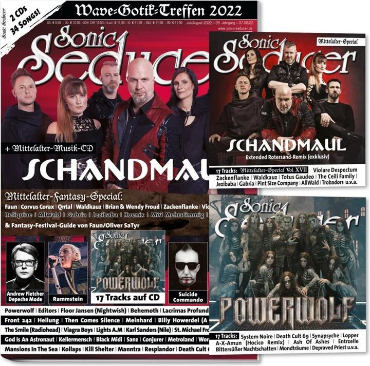 Actual product image Sonic Seducer Multi-Pack 01/2023 with issue 07-08/22 + 09/22 (Hardcover, German)