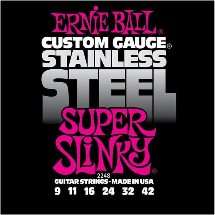 Ernie Ball Slinky Stainless (6 x, E-Gitarre, 0.04")