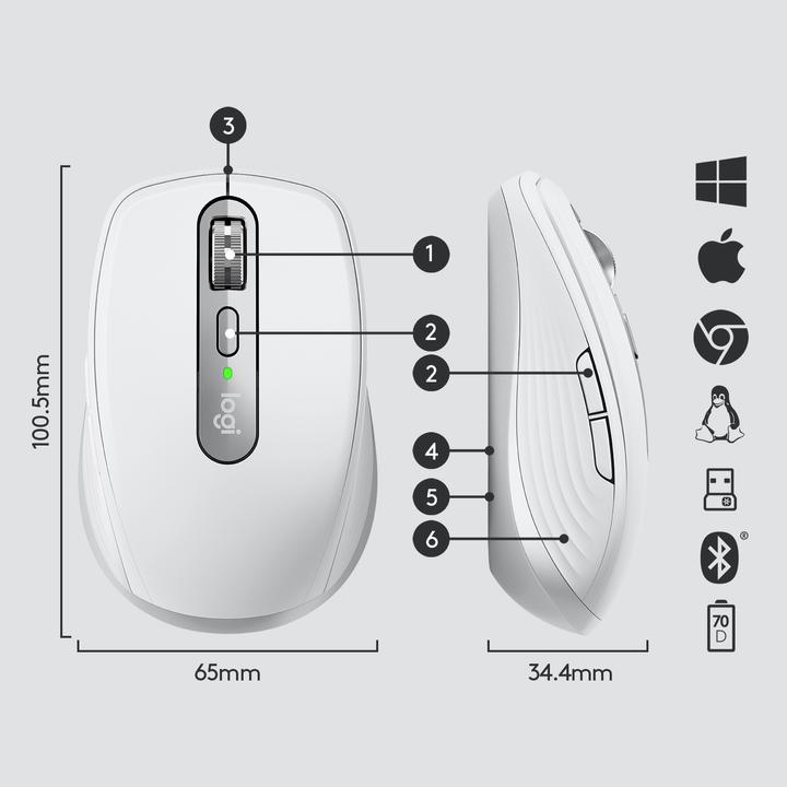 Productafbeelding Logitech MX Overal 3 (Draadloze)