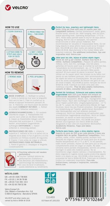 Image du produit Velcro brand HANGables repositionnables