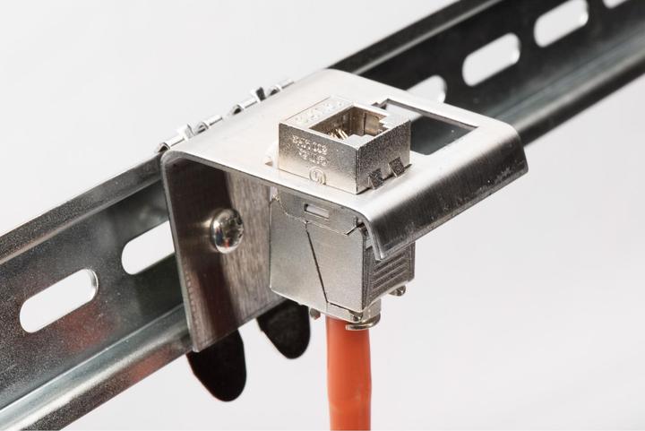 Actual product image Digitus DIN-Rail Adapter for 1x Keystone Module (Keystone module holder)