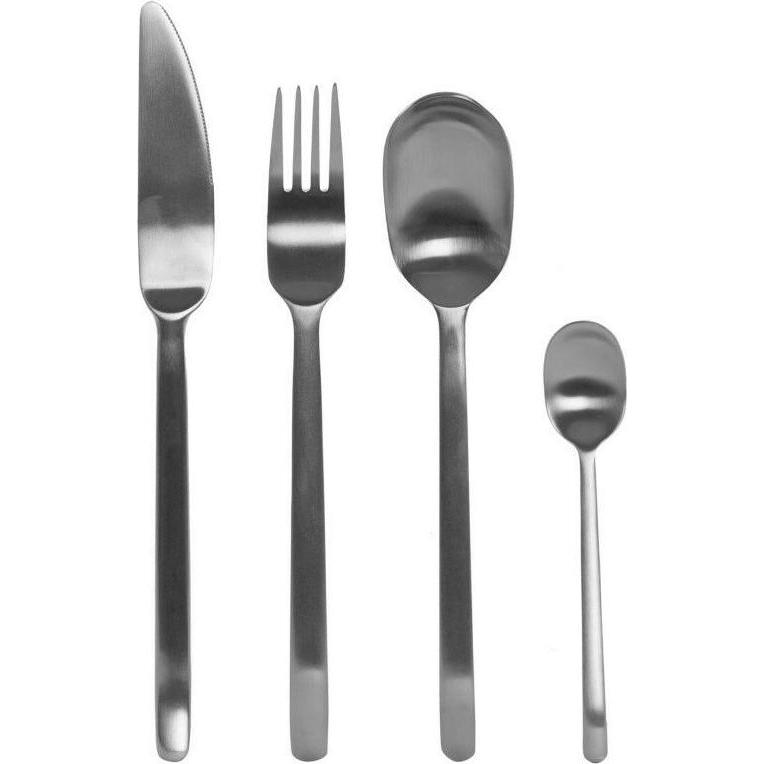 DKD Home Decor Besteck Gold Silberfarben Edelstahl 16 Stücke 6 x 2 x 22,8 cm, Posate