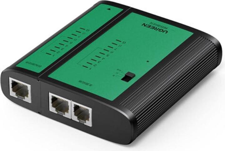 Produktbild Ugreen - Network Cable Tester NW167 (10950) - 9V Carbon Battery, Ethernet / Telephone Cable - Black