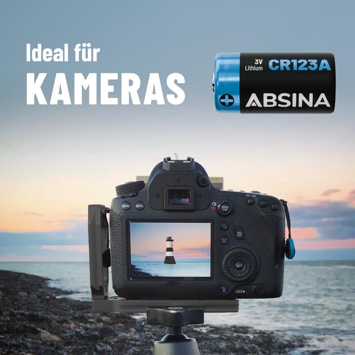 Productafbeelding Absina CR123A 4 stuks (4 Pcs., RCR123A, 1300 mAh)