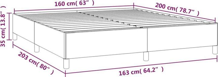 Produktbild vidaXL Bettgestell (160 x 200 cm)