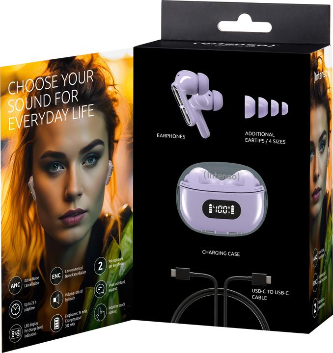 Produktbild Intenso Buds Plus (ANC, 7.50 h, Kabelgebunden)