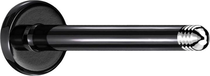 Produktbild Star Piercing Micro Labret-Stab schwarz (ohne Messing, Chirurgenstahl 316L)