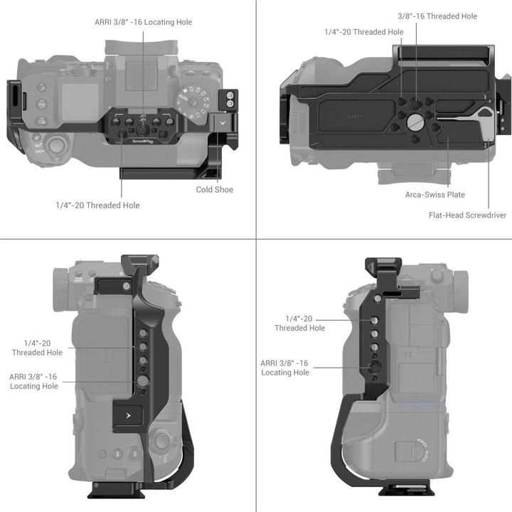 Actual product image SmallRig Multifunctional Cage Fujifilm X-H2S with FT-XH/VG-XH Battery Grip 3933 (Grip)