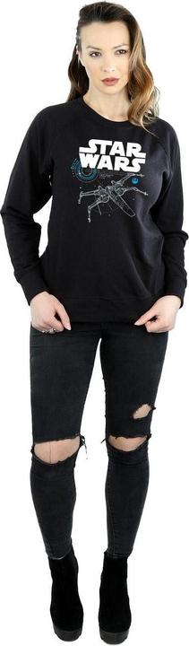 Actual product image Star Wars Womens/Ladies The Last Jedi X-Wing Sweatshirt (M)