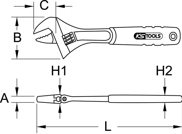 Immagine prodotto KS Tools chiave a vite (23 mm)