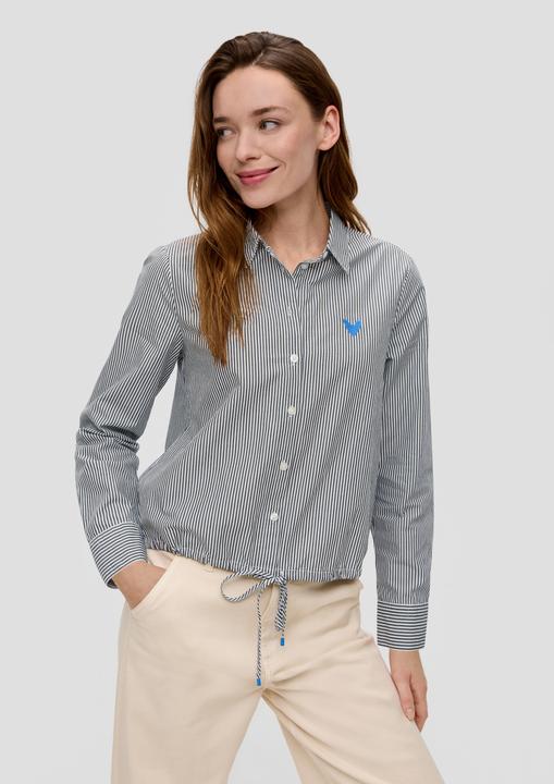 Produktbild s.Oliver Bluse Baumwollbluse mit Streifenmuster (44)