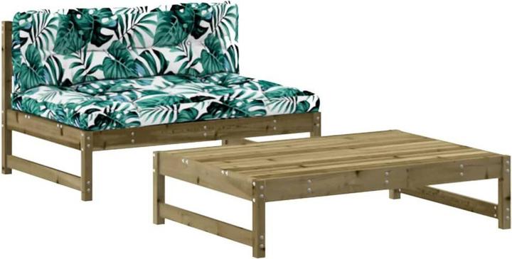 Produktbild VidaXL 2-tlg. Garten-Lounge-Set mit Kissen Imprägniertes