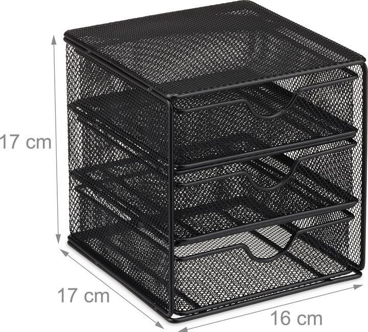 Actual product image Relaxdays Desk Organizer with 3 Drawers