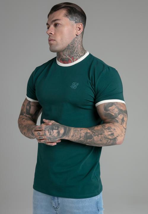 Produktbild Siksilk T-Shirt Ringer T-Shirt in Green (M)