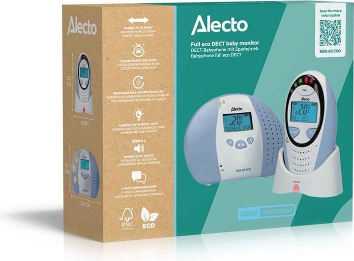 Actual product image Alecto Dbx-88 Eco (Baby Monitor Audio, 300 m)