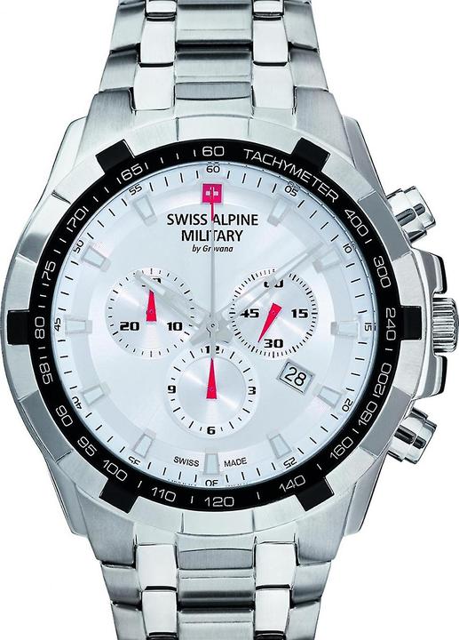 Produktbild Swiss Alpine Military 7043.9132 Chrono 46mm 10ATM (Chronograph, Swiss Made, Sportuhr, 46 mm)