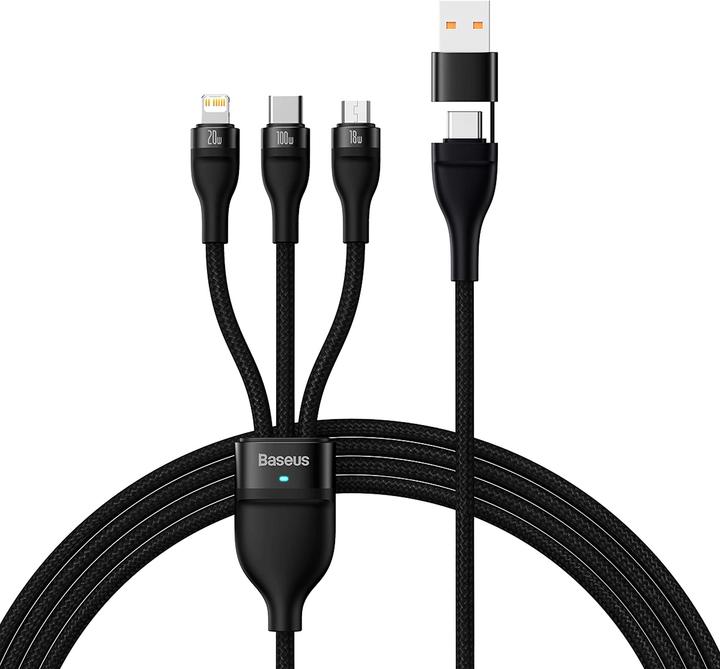 Productafbeelding Baseus Flash serie II USB Type C (1.20 m, USB 3.2 Gen 1)