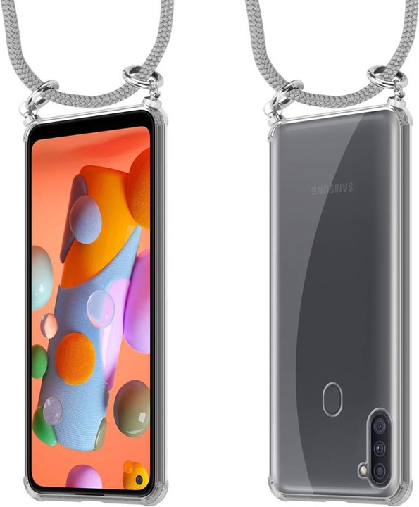 Produktbild Cadorabo TPU Handy Kette SILBER Cover