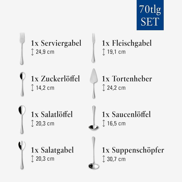 Produktbild Villeroy & Boch Neufaden Merlemont (70 Stk., Besteck Set)