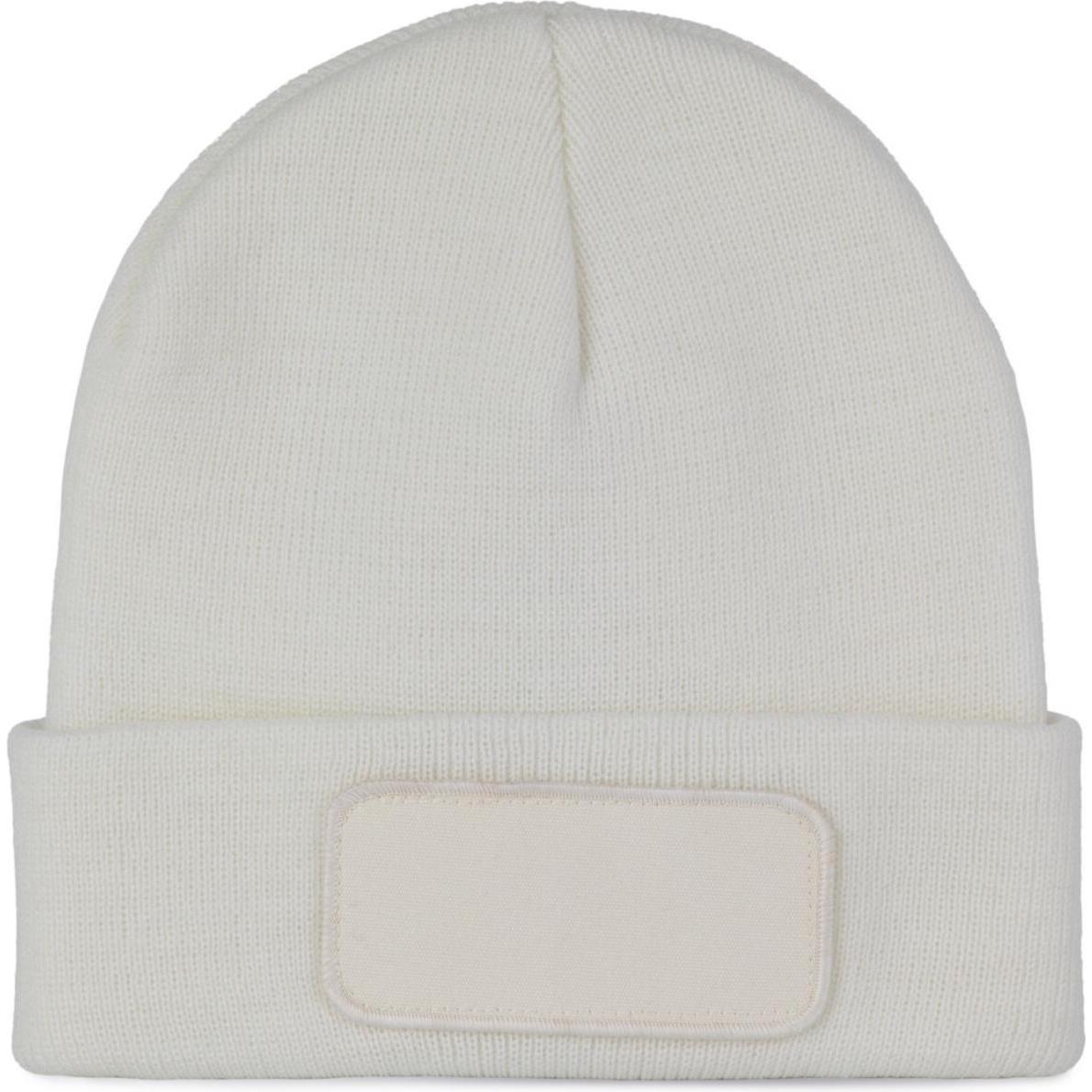 K-up, Mütze, Recycelte Mütze mit Patch, Weiss