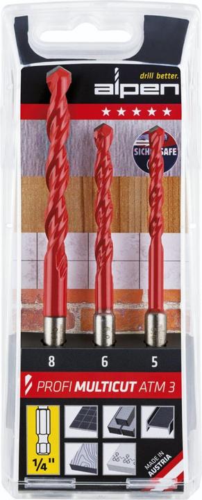 Actual product image Alpen Mehrzweckbohrer-Set (8 mm)