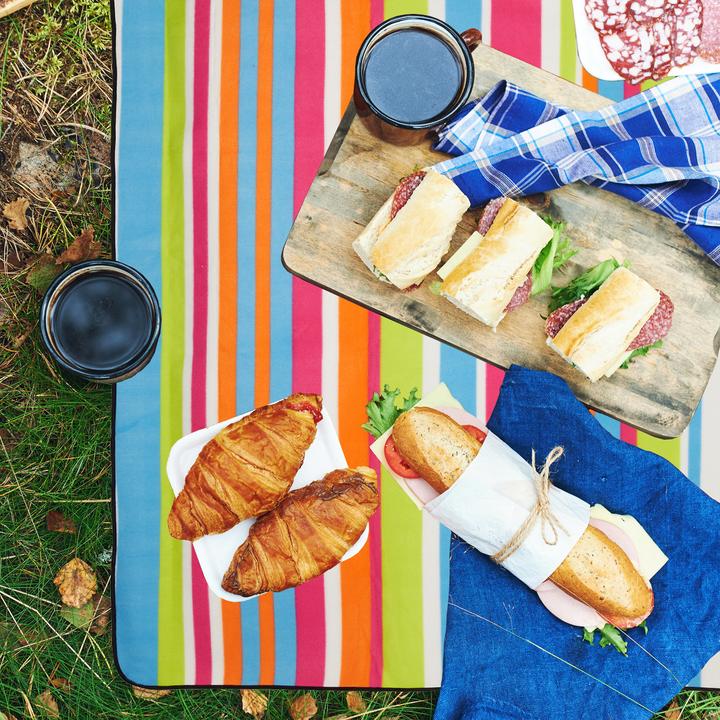 Immagine prodotto Relaxdays Coperta da picnic a righe