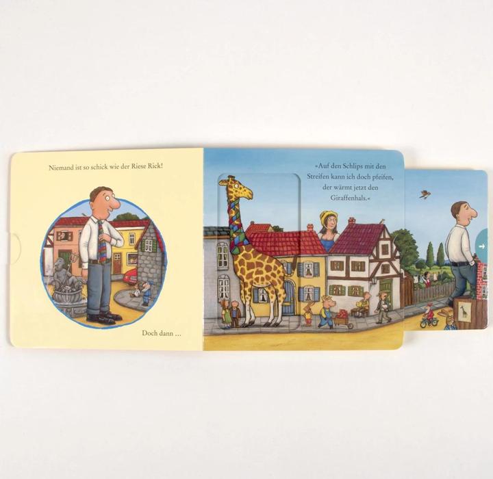 Actual product image Riese Rick macht sich schick (German, Axel Scheffler, Julia Donaldson, Susanne Koppe, 2024)