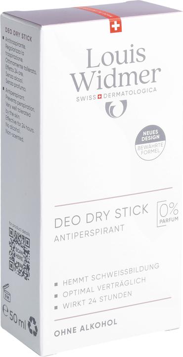 Widmer Louis Deo Dry Stick Antiperspirant ohne Parfum 50 ml
