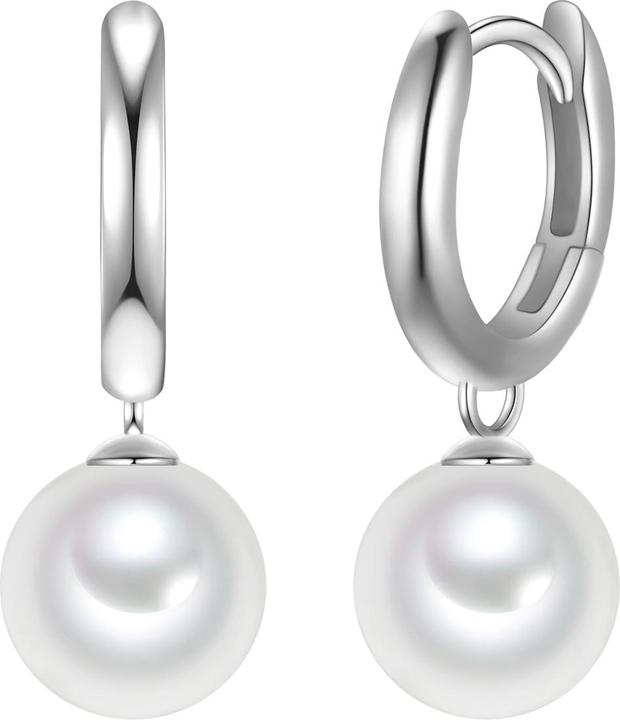 Image du produit Rafaela Donata Creolen Sterling Silber Muschelkernperle weiss - 38607 (Argent Sterling)