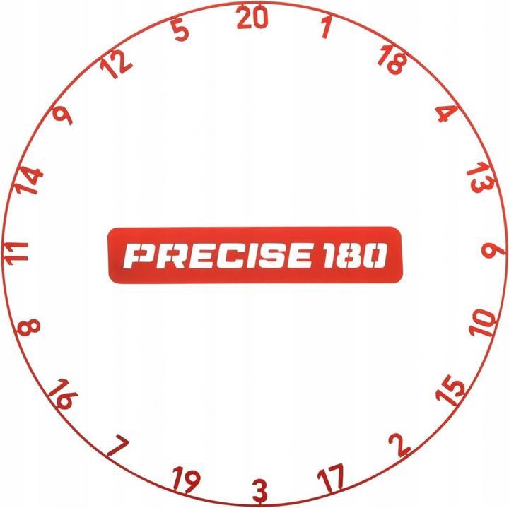 Immagine prodotto Precise180 Onepiece Zahlenring Inferno Red