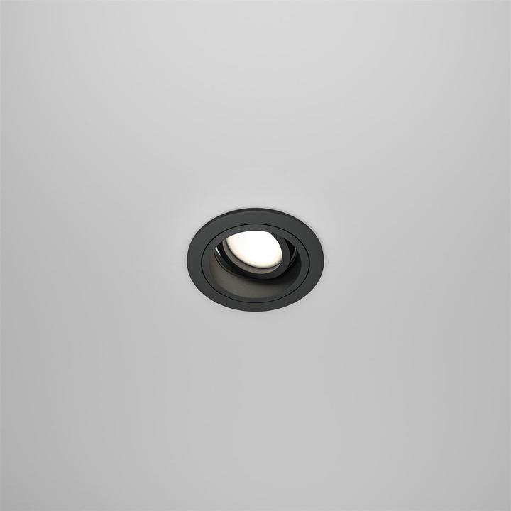 Image du produit Maytoni Atom Downlight, Luminaire encastré GU10 rond noir Ø92mm (GU10)