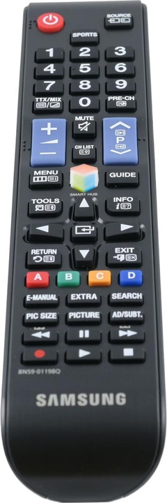 Produktbild Samsung BN59-01198Q, BN5901198Q, TM1250A Original Fernbedienung für LED Smart TV. Erstzt auch BN59-01198A (Gerätespezifische Fernbedienung, Infrarot)
