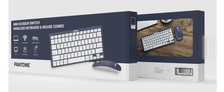 Actual product image Pantone Keyboard with Mouse (IT, Wireless)