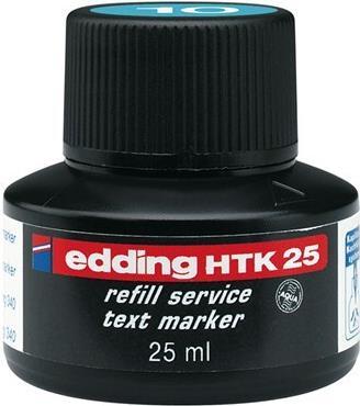 Produktbild Edding HTK 25 - Tintenpatrone Refill, Kompatibel - Hell- / PhotoCyan - 25 ml (1x)