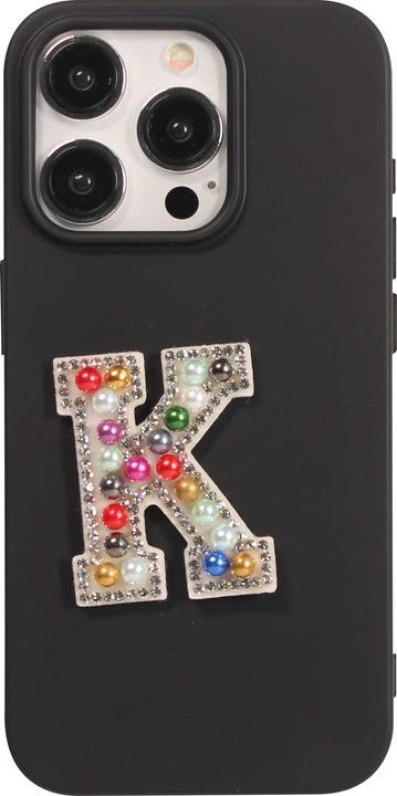Produktbild PhoneLook Sticker Aufkleber für Handy/Tablet/Computer 3D Pearls Regenbogen Buchstabe K