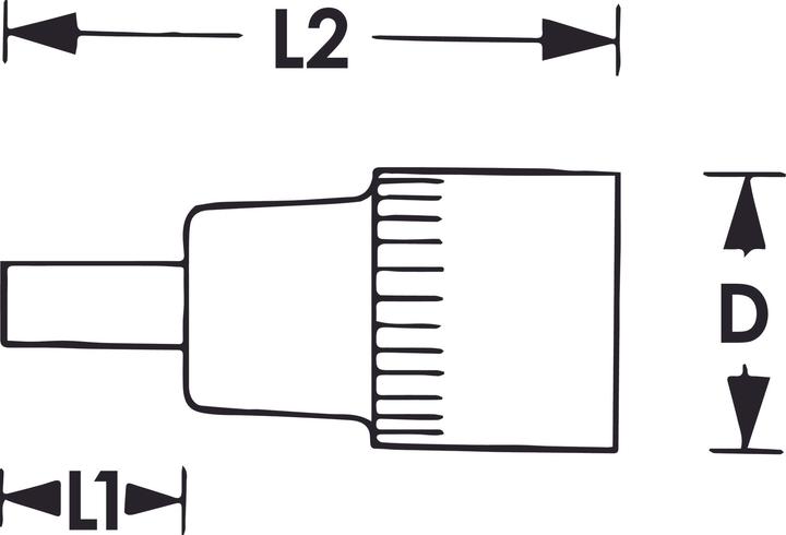 Image du produit Vigor 3/8" EMBOUT DE VIS TORX T60, 193MM
