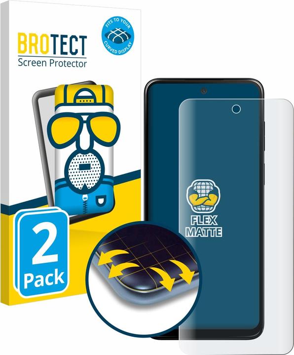 Produktbild BROTECT Full-Screen Displayschutz Matt (2 Stück, Motorola Moto G53)